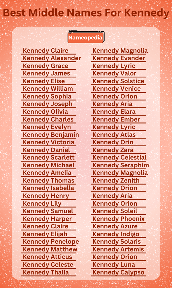Best Middle Names for Kennedy