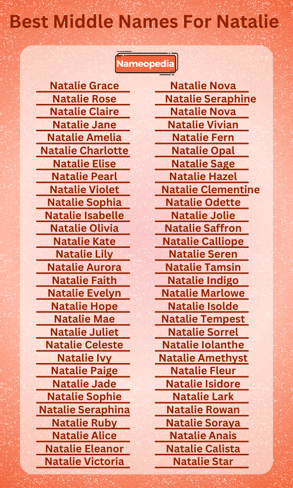 Best Middle Names for Natalie