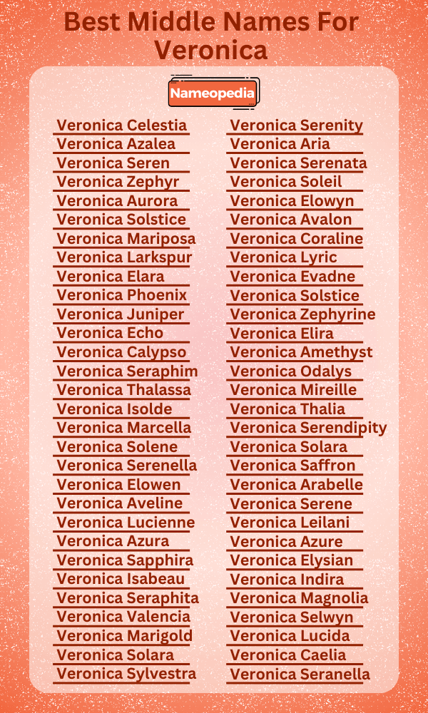 Best Middle Names for Veronica