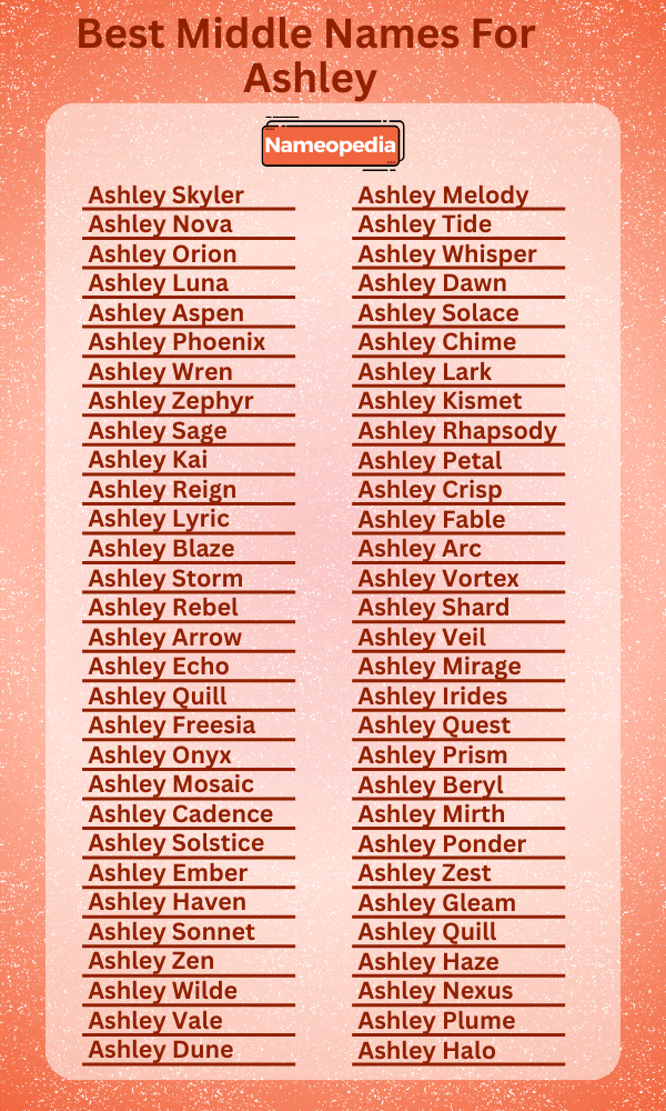 Best Middle Names for Ashley